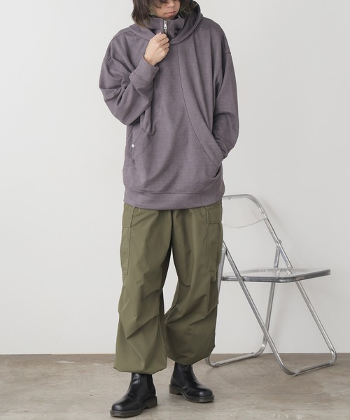 ROOPTOKYO（ループトウキョウ）の「【70%OFF】ブランク プルオーバーフーディー パーカー（パーカー・メンズ・グレー/ブラック・M/L）」の7枚目の写真