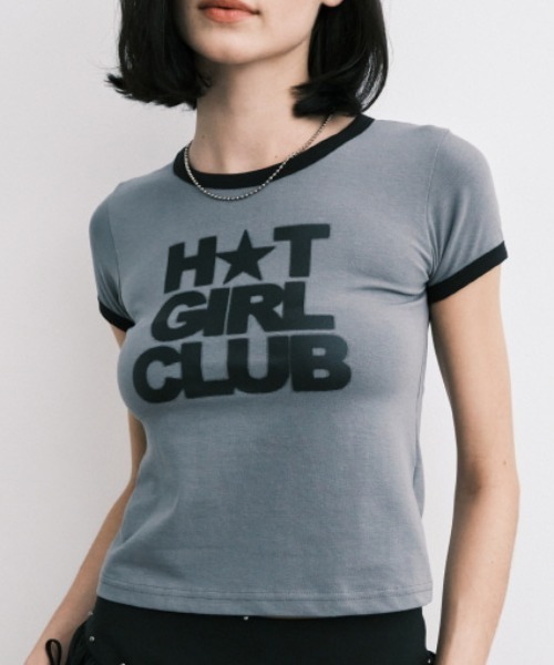 Midnight Move（ミッドナイトムーブ）の「A'GEM/9 × .kom 『MIDNIGHT MOVE/ミッドナイトムーブ』 RINGER T-SHIRT/リンガー 半袖Tシャツ（Tシャツ/カットソー・レディース・ホワイト/ネイビー/グレー・FREE）」の3枚目の写真