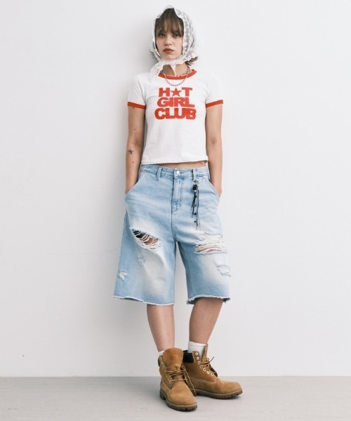 tシャツ A'GEM/9 × .kom 「MIDNIGHT MOVE/ミッドナイトムーブ」 RINGER T-SHIRT/リンガー 半袖Tシャツ レデ A'GEM/9 × .kom 『MIDNIGHT MOVE/ミッドナイトムーブ』 RINGER T