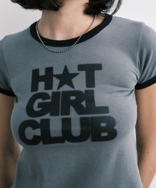 Midnight Move（ミッドナイトムーブ）の「A'GEM/9 × .kom 『MIDNIGHT MOVE/ミッドナイトムーブ』 RINGER T-SHIRT/リンガー 半袖Tシャツ（Tシャツ/カットソー・レディース・ホワイト/ネイビー/グレー・FREE）」の8枚目の写真