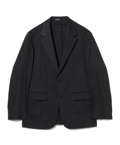B:MING by BEAMS（ビーミングバイビームス）の「ジャージー ピンヘッド 2ボタン ジャケット (セットアップ対応／レギュラーフィット)（テーラードジャケット・メンズ・チャコールグレー・M/L/S/XL）」の2枚目の写真