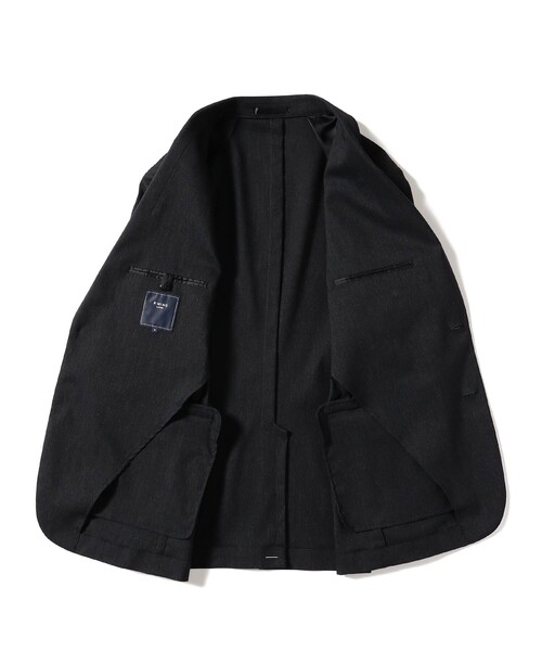 B:MING by BEAMS（ビーミングバイビームス）の「ジャージー ピンヘッド 2ボタン ジャケット (セットアップ対応／レギュラーフィット)（テーラードジャケット・メンズ・チャコールグレー・M/L/S/XL）」の5枚目の写真