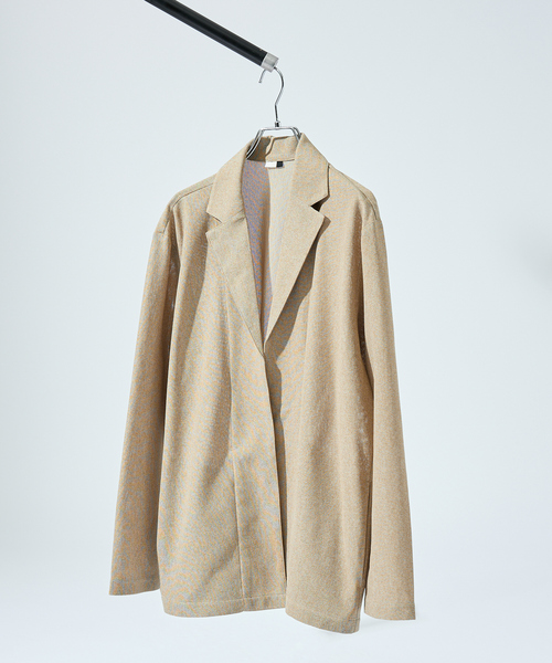 ABAHOUSE（アバハウス）の「【シアー素材】SHARIR JERSEY ラペル カーディガン / 吸水速乾 軽量 ドライタッチ（カーディガン/ボレロ・メンズ・ブルー/ダークネイビー/ベージュ・44/46/48）」の6枚目の写真