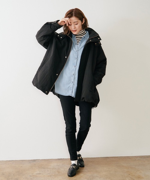 セール】3wayパファーフレアオーバーコート（ダウンジャケット/コート