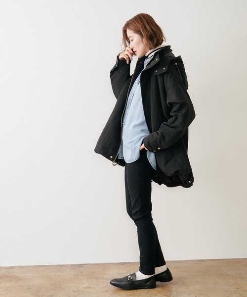 セール】3wayパファーフレアオーバーコート（ダウンジャケット/コート