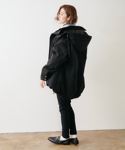 セール】3wayパファーフレアオーバーコート（ダウンジャケット