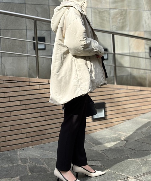 Emma Taylor（エマテイラー）の「3wayパファーフレアオーバーコート（ダウンジャケット/コート・レディース・モカ/ブラック/ライトベージュ・FS/FREE）」の18枚目の写真