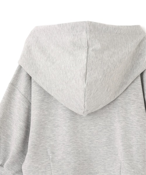 JILL by JILL STUART（ジルバイジルスチュアート）の「◇5分袖ダイバーセットアップパーカー（パーカー・レディース・ピンク/ブラック/グレー・FREE）」の10枚目の写真