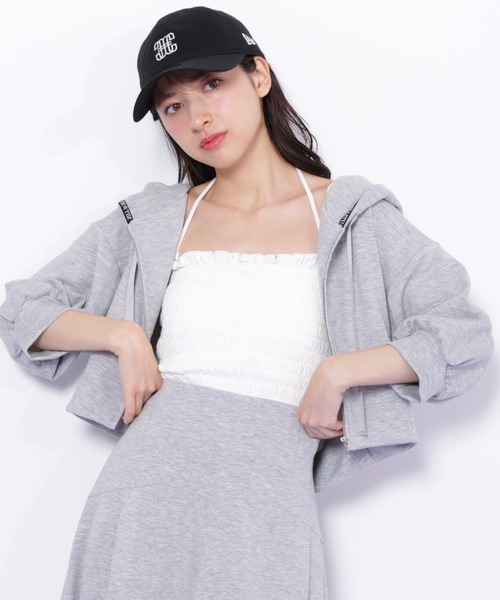 ◇5分袖ダイバーセットアップパーカー（パーカー）｜JILL by JILL