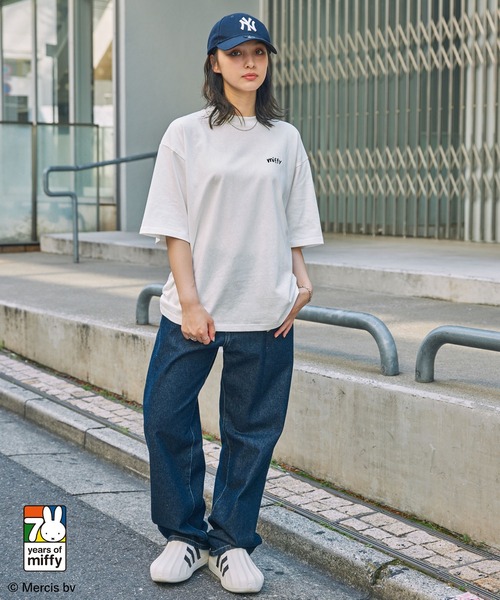 Miffy（ ミッフィー）の「【Miffy】 別注 ミッフィー グラフィック刺繍 半袖Tシャツ（Tシャツ/カットソー・レディース・ホワイト系/ブラック系/ブラック系1/ワイン系/スミクロ/オフホワイト・M/L）」の13枚目の写真