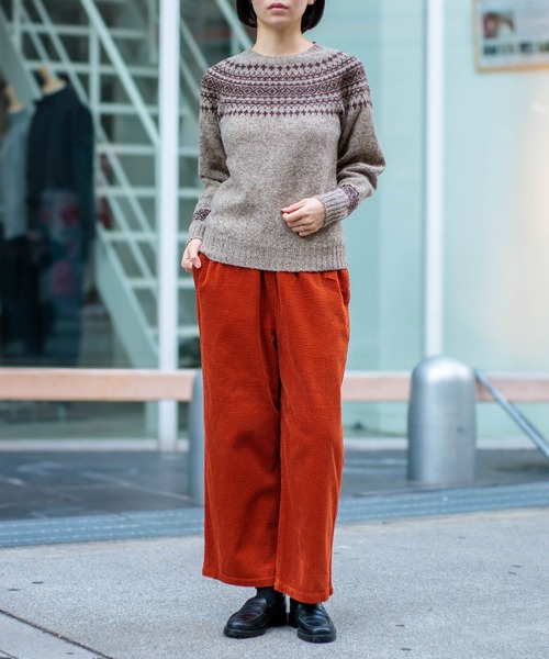 NOR' EASTERLY] CREW 2TONE NORDIC / シェットランドウール