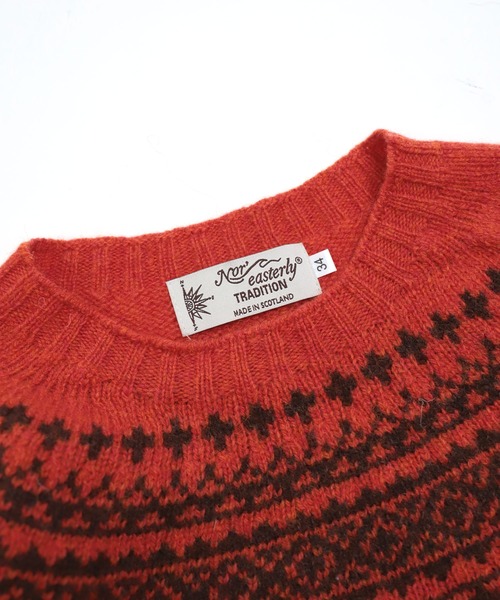 NOR' EASTERLY] CREW 2TONE NORDIC / シェットランドウール