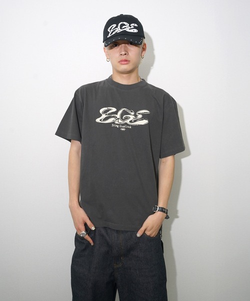 BGL(ビージーエル)の「CRACK LOGO TEE(Tシャツ/カットソー・メンズ・ライトブルー/パープル/ブラック・L/M/S/XL)」の8枚目の写真