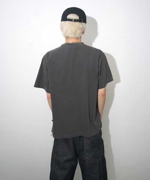 BGL(ビージーエル)の「CRACK LOGO TEE(Tシャツ/カットソー・メンズ・ライトブルー/パープル/ブラック・L/M/S/XL)」の9枚目の写真
