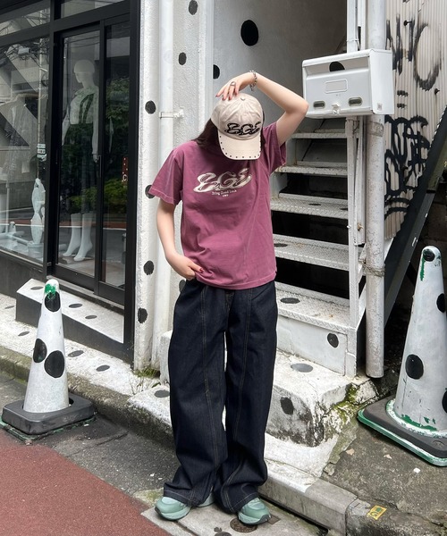 BGL(ビージーエル)の「CRACK LOGO TEE(Tシャツ/カットソー・メンズ・ライトブルー/パープル/ブラック・L/M/S/XL)」の21枚目の写真