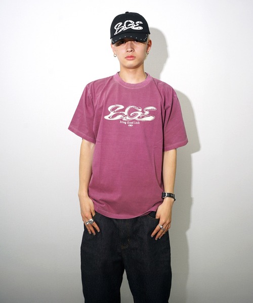 BGL(ビージーエル)の「CRACK LOGO TEE(Tシャツ/カットソー・メンズ・ライトブルー/パープル/ブラック・L/M/S/XL)」の22枚目の写真