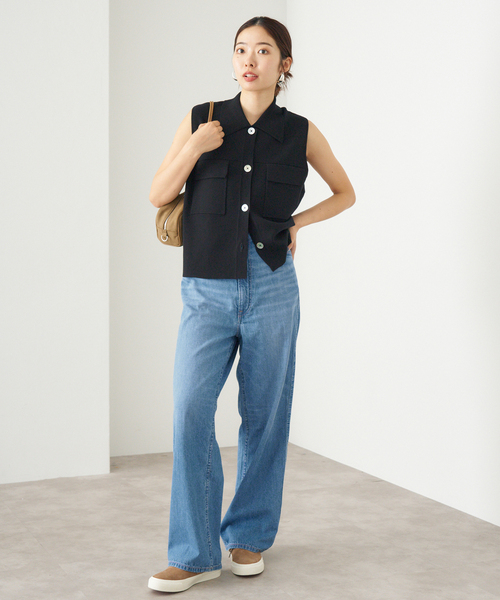 【イエナ アッパーハイツ 別注】未使用 2025 ワイド ストレート デニム upper hights/アッパーハイツ 別注 THE LAZY OLIVIA ワイド