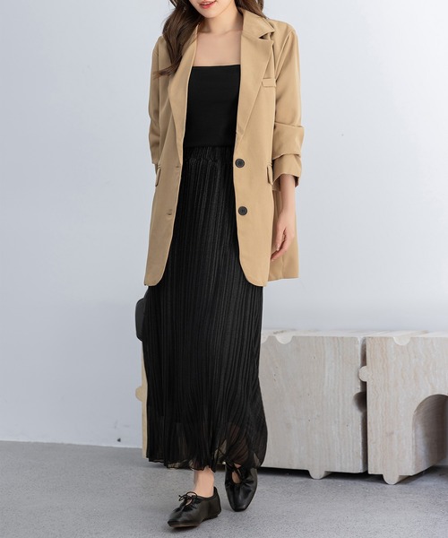 DAY CLOSET（デイ クローゼット）の「【パッド付き/2WAY】クロス アシメ ストラップ リブ キャミソール レディース（シャツ/ブラウス・レディース・ブラック/ライトベージュ/グレイッシュベージュ/アイボリー/チャコールグレー・FREE）」の16枚目の写真