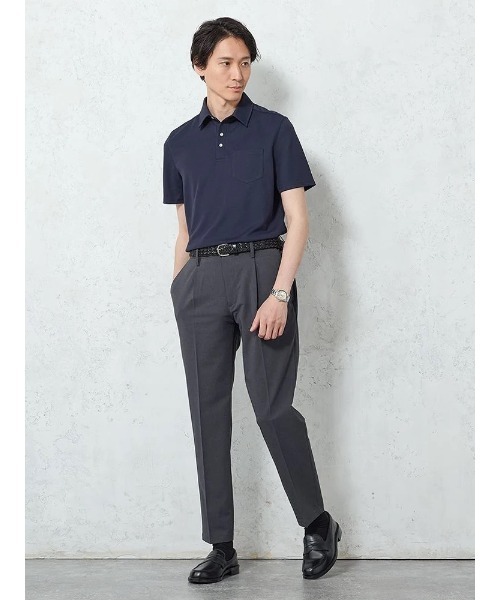 Perfect Suit FActory（パーフェクトスーツファクトリー）の「【洗える】リネンライク　サマースラックス　グレー/ベージュ/ブルー/ネイビー（スラックス・メンズ・ベージュ/ネイビー/チャコールグレー/ブルー・S/M/L/3L/LL）」の18枚目の写真