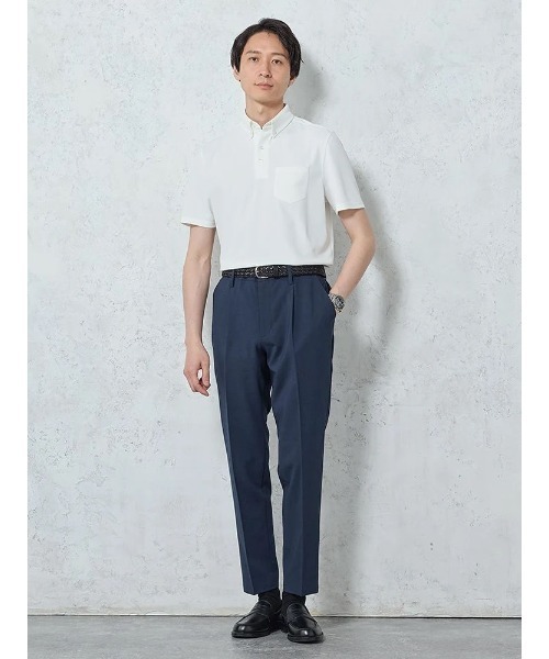 Perfect Suit FActory（パーフェクトスーツファクトリー）の「【洗える】リネンライク　サマースラックス　グレー/ベージュ/ブルー/ネイビー（スラックス・メンズ・ベージュ/ネイビー/チャコールグレー/ブルー・S/M/L/3L/LL）」の8枚目の写真