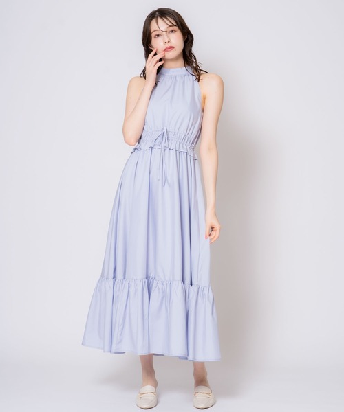 NOELA（ノエラ）の「アメスリサマーカラーワンピース（ワンピース・レディース・ライトグリーン/ベージュ/サックスブルー・S/M）」の2枚目の写真