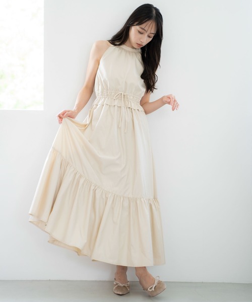 NOELA（ノエラ）の「アメスリサマーカラーワンピース（ワンピース・レディース・ライトグリーン/ベージュ/サックスブルー・S/M）」の17枚目の写真