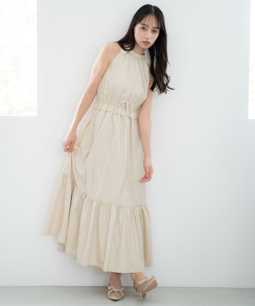 NOELA（ノエラ）の「アメスリサマーカラーワンピース（ワンピース・レディース・ライトグリーン/ベージュ/サックスブルー・S/M）」の18枚目の写真