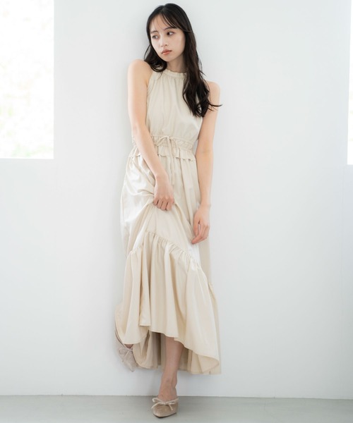 NOELA（ノエラ）の「アメスリサマーカラーワンピース（ワンピース・レディース・ライトグリーン/ベージュ/サックスブルー・S/M）」の20枚目の写真