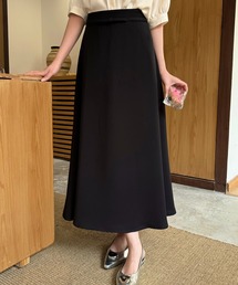 ベルト デザイン ナロー ロング スカート