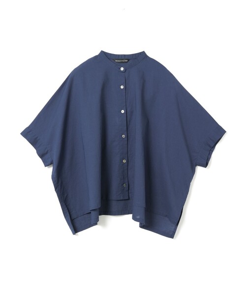セール】mizuiro ind リネンスタンドカラーワイドシャツ（シャツ