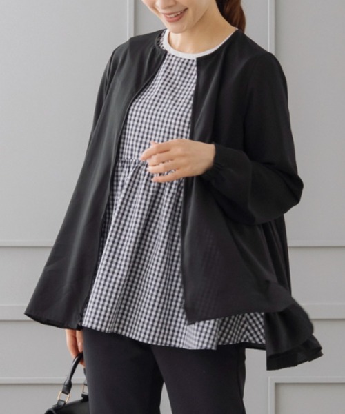 Sono(ソーノ)の「【リクエストにつき待望の再入荷!!】ご自宅でお洗濯可能/UVカット/日本製【SONO/ソーノ】エアリーティアードUVジャケカーデ(カーディガン/ボレロ・レディース・ネイビー/ホワイト/ブラック/ブルー系その他・F)」の20枚目の写真