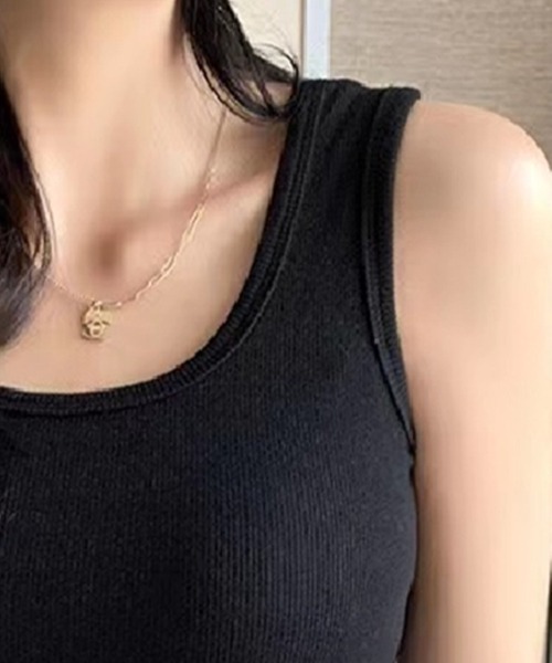 Beststore(ベストストア)の「トップス タンクトップ リブ 選べる2type ショートタンク レイヤード(タンクトップ・レディース・ライトグレー/ダークグレー/ホワイト/ブラック・SHORT/TALL)」の5枚目の写真