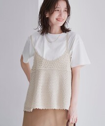 【セットアイテム】クロシェVキャミセットT