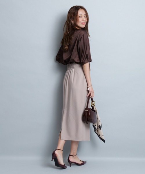 JUSGLITTY ラップデザインタイトスカート JUSGLITTY（ジャスグリッティー）の「ラップデザインタイトスカート