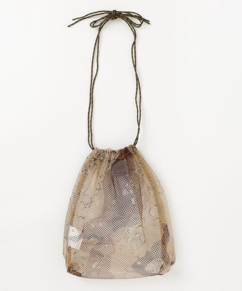 JEANS FACTORY （ジーンズファクトリー）の「[ODDMENT/オッドメント] ネット 巾着ポーチ（ショルダーバッグ・レディース・カーキ/オリーブ・ONE SIZE）」の19枚目の写真