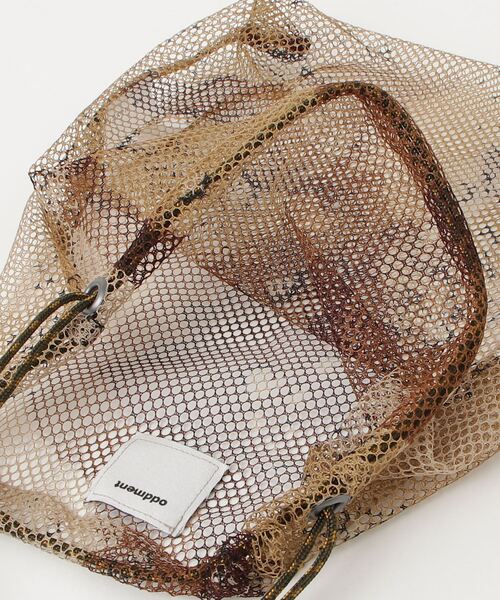 JEANS FACTORY （ジーンズファクトリー）の「[ODDMENT/オッドメント] ネット 巾着ポーチ（ショルダーバッグ・レディース・カーキ/オリーブ・ONE SIZE）」の21枚目の写真