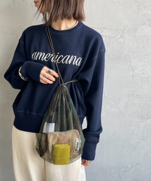 セール】[ODDMENT/オッドメント] ネット 巾着ポーチ（ショルダーバッグ