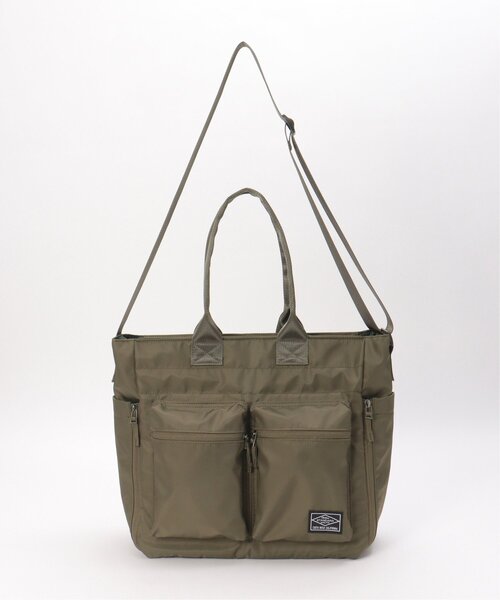 ikka（イッカ）の「ナイロンツイル2WAYトートバッグ（トートバッグ・メンズ・カーキ/ブラック・FREE）」の2枚目の写真