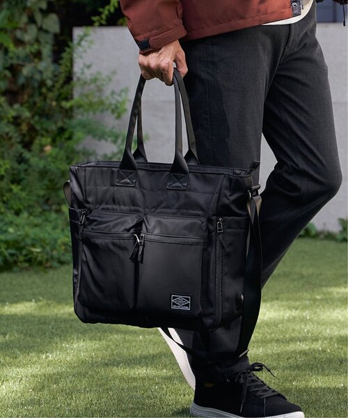 ikka（イッカ）の「ナイロンツイル2WAYトートバッグ（トートバッグ・メンズ・カーキ/ブラック・FREE）」の18枚目の写真