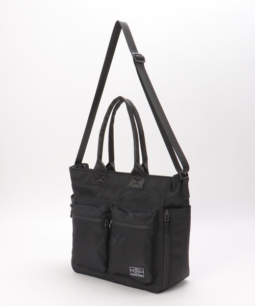 ikka（イッカ）の「ナイロンツイル2WAYトートバッグ（トートバッグ・メンズ・カーキ/ブラック・FREE）」の10枚目の写真