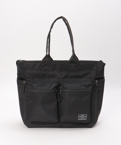ikka（イッカ）の「ナイロンツイル2WAYトートバッグ（トートバッグ・メンズ・カーキ/ブラック・FREE）」の3枚目の写真