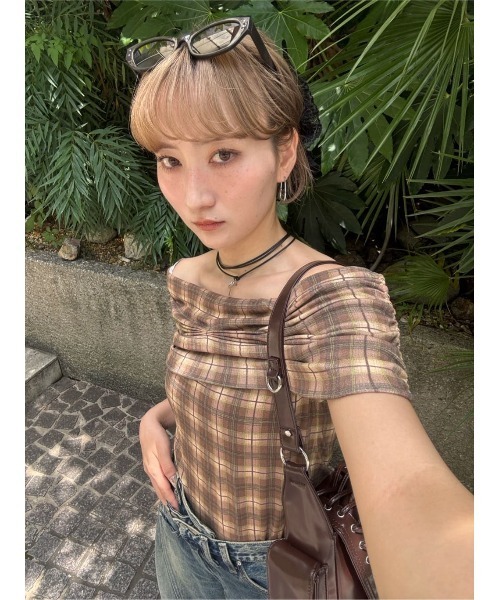 SLY（スライ）の「ROSE RIBBON CHOKER SET ローズ リボン チョーカーセット（チョーカー・レディース・ブラック/ブラウン・FREE）」の21枚目の写真