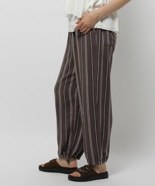 【新品】アーセナルDNAパンツ　ネイビーストライプゴールド　JAPAN 2XL サルエル ロングパンツ メンズ ユニセックス ストライプ