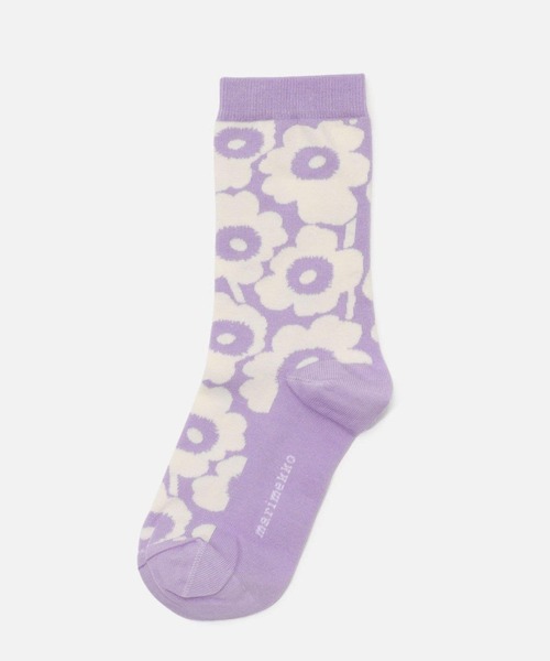 marimekko(マリメッコ)の「Linjaus Unikko / socks(ソックス/靴下・レディース・ライトブルー/ラベンダー・34/37/40)」の3枚目の写真