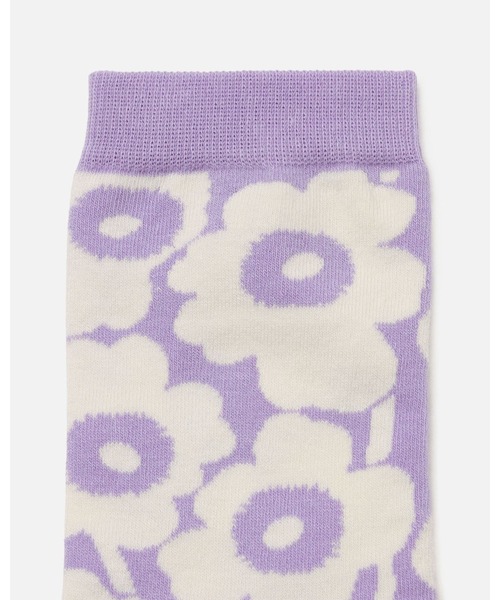 marimekko(マリメッコ)の「Linjaus Unikko / socks(ソックス/靴下・レディース・ライトブルー/ラベンダー・34/37/40)」の5枚目の写真