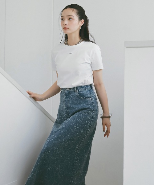 EIMY ISTOIRE(エイミーイストワール)の「drop patternデニムスカート(スカート・レディース・ブルー系その他/ブルー・M/S)」の3枚目の写真