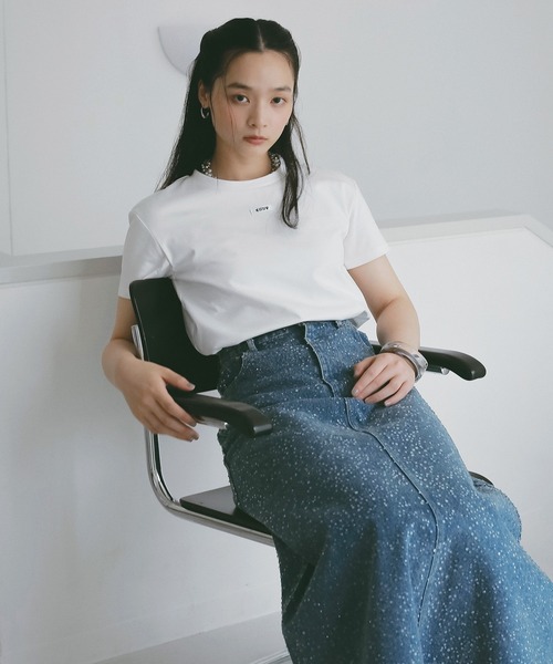 EIMY ISTOIRE(エイミーイストワール)の「drop patternデニムスカート(スカート・レディース・ブルー系その他/ブルー・M/S)」の4枚目の写真