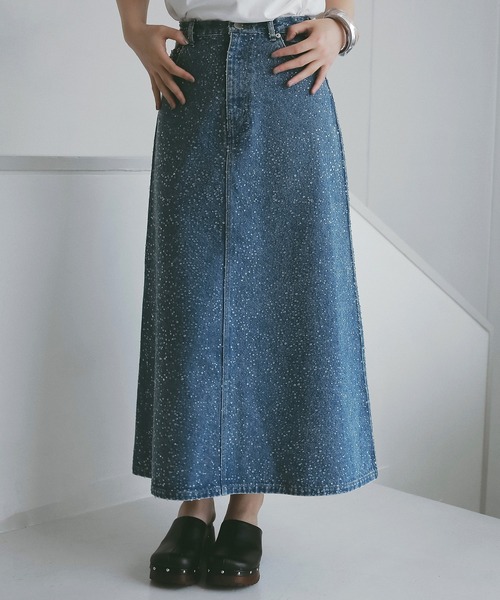 EIMY ISTOIRE(エイミーイストワール)の「drop patternデニムスカート(スカート・レディース・ブルー系その他/ブルー・M/S)」の5枚目の写真