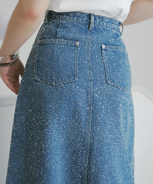 EIMY ISTOIRE(エイミーイストワール)の「drop patternデニムスカート(スカート・レディース・ブルー系その他/ブルー・M/S)」の10枚目の写真