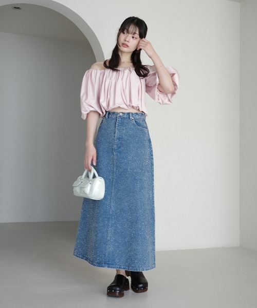 EIMY ISTOIRE(エイミーイストワール)の「drop patternデニムスカート(スカート・レディース・ブルー系その他/ブルー・M/S)」の13枚目の写真